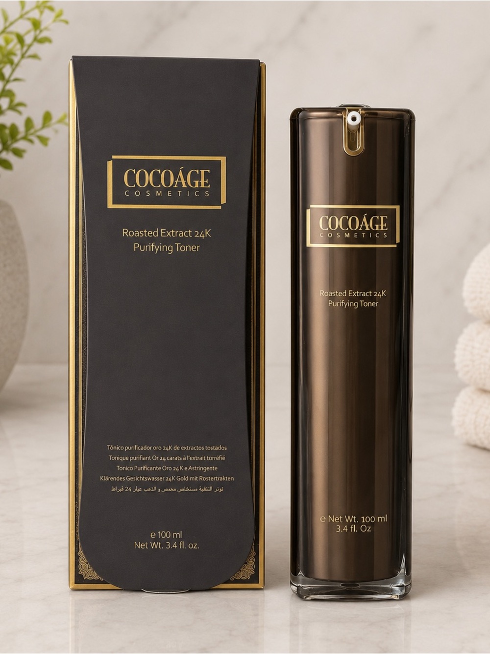 COCOÂGE Cosmetics Roasted Extract 24K Purifying Toner - New in Box